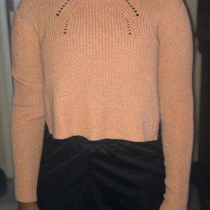 Women's oversized medium crop top sweater